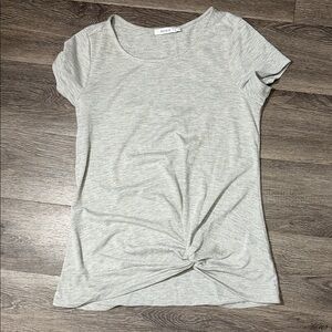 Ricki's Heather Gray Knot Front Tee